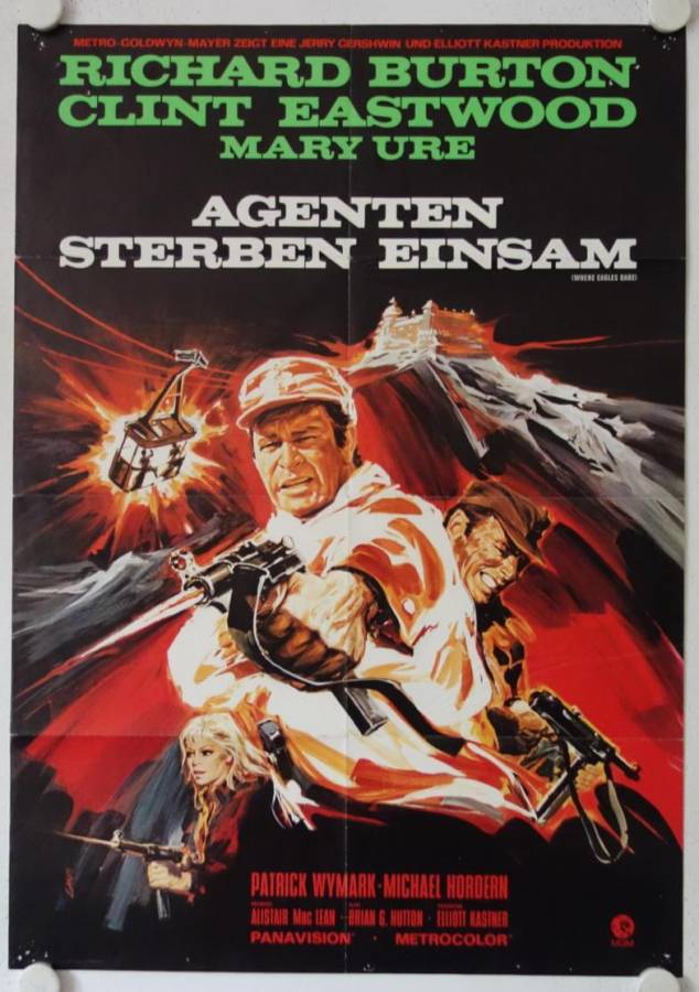 Where Eagles dare original release german movie poster